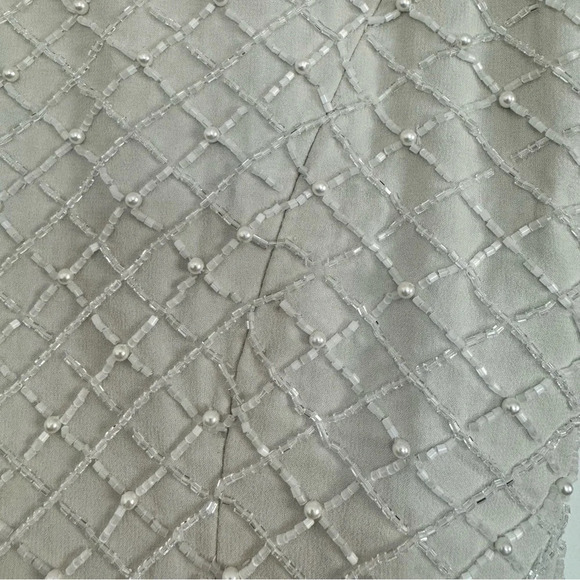 Black Tie Oleg Cassini Beaded top Size: 8P - Picture 3 of 5